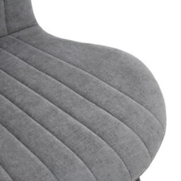 Fwstyle Grace Pack Of 4 Grey Upholstered Waterfall Seat Clamshell Dining Chairs - thumbnail 4