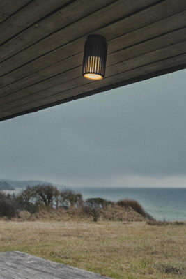 Nordlux Aludra Outdoor Aluminium Ceiling Light Coastal/marine Safe Black,mains - image 1