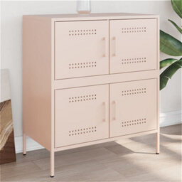 Berkfield Sideboard Pink 68X39X79 Cm Steel