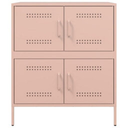 Berkfield Sideboard Pink 68X39X79 Cm Steel - thumbnail 6