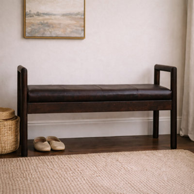 Artisan Furniture Solid Wood Gridline Bench - image 1