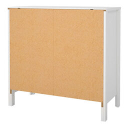 Wyld Haus Wildberry Matt White 3-Drawer Wooden Chest With Leather Handles - thumbnail 6