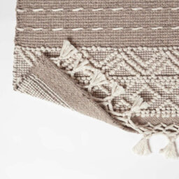 Homescapes Patna Beige & Natural Kilim Wool Rug 120 X 170 Cm - thumbnail 5