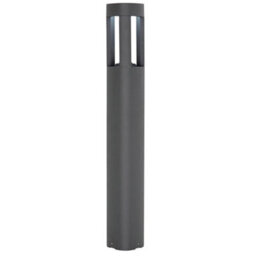 2 Pack Outdoor Post Bollard Light Grey Triangle Ip54 Modern Driveway Lamp Led - thumbnail 2