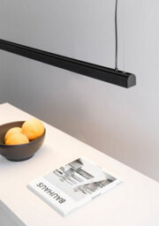 Luminosa Lighting Luminosa Vico 115Cm Black Pendant Lamp With Surface Canopy - thumbnail 2