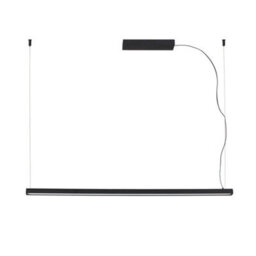 Luminosa Lighting Luminosa Vico 115Cm Black Pendant Lamp With Surface Canopy - thumbnail 1