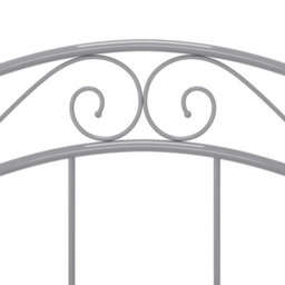 Berkfield Bed Frame Grey Metal 90X200 Cm - thumbnail 7