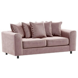 Furnishings For Less UK Brooklyn Plush Velvet Fabric Sofa Set 3 And 2 Seater Sofa Foam Pink - thumbnail 2