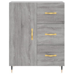 Berkfield Highboard Grey Sonoma 69.5X34X180 Cm Engineered Wood - thumbnail 8