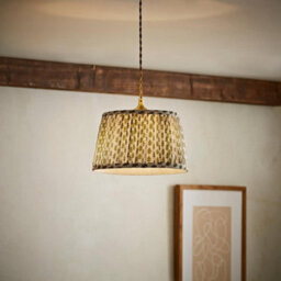 Valuelights Grange Small Green Floral Pleated Lamp Shade And Bulb - thumbnail 5