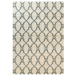 Loomed Modern Cream Trellis Geometric Jute Area Rug 120X170Cm - thumbnail 7