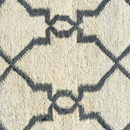 Loomed Modern Cream Trellis Geometric Jute Area Rug 120X170Cm - thumbnail 5
