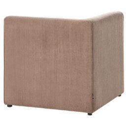 Beliani Corner Seat Lemvig Corduroy Sand Beige Left Hand - thumbnail 6
