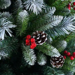 Living And Home 180Cm High Snowflake Christmas Tree With Foldable Metal Stand - thumbnail 5