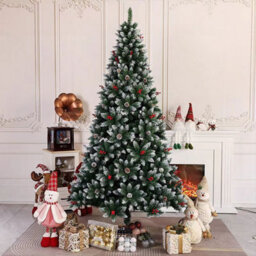 Living And Home 180Cm High Snowflake Christmas Tree With Foldable Metal Stand - thumbnail 2