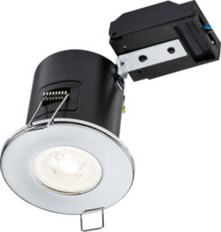 Luminosa Lighting Luminosa Fixed Gu10 Fire-Rated Downlight - Chrome 230V Ip20 35W - thumbnail 1