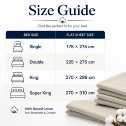 Moonlight Bedding 100% Cotton Hotel Quality Flat Bed Sheet, Top Sheet For  Guest House, Spa & Airbnb(Cream,super King, 270X310 Cm) - thumbnail 7