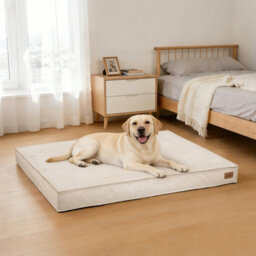 Bingopaw Orthopedic Dog Bed For Crate, 118X89X12Cm Dog Crate Bed For Aggresive Chewers, Khaki - thumbnail 9