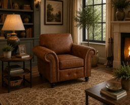 SC FURNITURE LIMITED Tan Brown Fabric 3 Seater + 2 Seater + Armchair Suite Oldham - thumbnail 4
