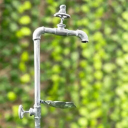 Tap Bird Feeder Bath Garden Stake Decorative Outdoor Garden Steel Home Decor - thumbnail 2