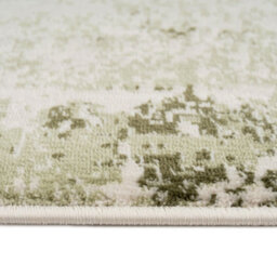 Loomed Sage Green Distressed Abstract Bedroom Living Area Rug 160X230Cm - thumbnail 5