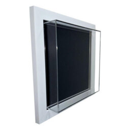 "50mm Deep Shadow Acrylic Box Frame 10X10"" : Memory Box Display Case For Medals, Baby Items, Collectibles - White Frame"