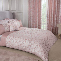 Emma Barclay Duchess Jacquard Luxury Bedding Duvet Set Blush - thumbnail 1