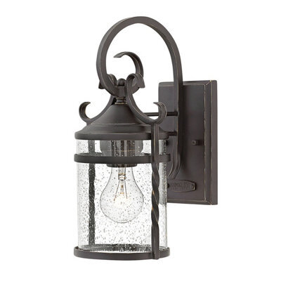 Luminosa Lighting Elstead Hinkley Casa Outdoor 1 Light Wall Lantern Olde Black Ip44 - image 1
