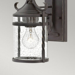 Luminosa Lighting Elstead Hinkley Casa Outdoor 1 Light Wall Lantern Olde Black Ip44 - thumbnail 4
