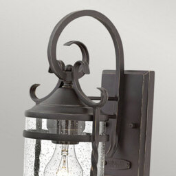 Luminosa Lighting Elstead Hinkley Casa Outdoor 1 Light Wall Lantern Olde Black Ip44 - thumbnail 3