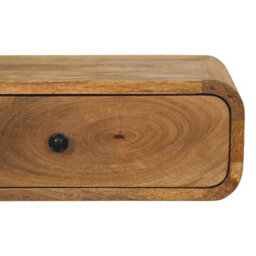 Artisan Furniture Solid Wood Avora Wall-Mounted Oak-Ish 1 Drawer Nightstand - thumbnail 6