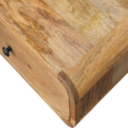 Artisan Furniture Solid Wood Avora Wall-Mounted Oak-Ish 1 Drawer Nightstand - thumbnail 7