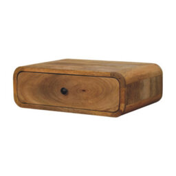 Artisan Furniture Solid Wood Avora Wall-Mounted Oak-Ish 1 Drawer Nightstand - thumbnail 4