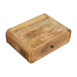 Artisan Furniture Solid Wood Avora Wall-Mounted Oak-Ish 1 Drawer Nightstand - thumbnail 5