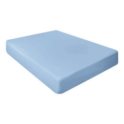 "Ameha Fitted Sheet 40Cm Extra Deep Pocket Bed Sheets Elastic Corners Soft Microfiber Fitted Sheet 16"" (Light Blue,single 91X190Cm)" - thumbnail 1