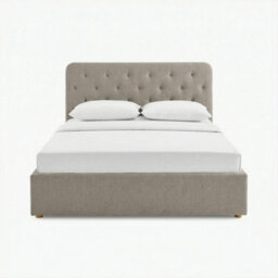 Furniturebox Uk Hayden Beige Fabric Ottoman King Size Bed Frame - thumbnail 3