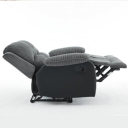 Manual Reclining Chair, Corduroy Fabric Recliner Loveseat - Loveseat - thumbnail 3
