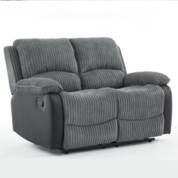 Manual Reclining Chair, Corduroy Fabric Recliner Loveseat - Loveseat - thumbnail 1