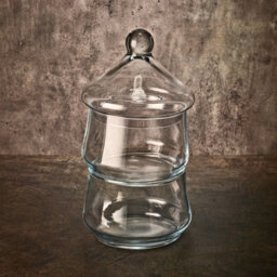 Queensway Home and Dining Queensway Home & Dining Height 27Cm 2 Tier Christmas Tree Clear Glass Snacks Candies Chocolate Dish Bowl Jar With Lid - thumbnail 2