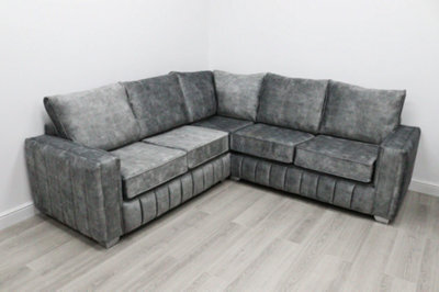 Marble Grey 3+2 Sofa Set (Full Back)