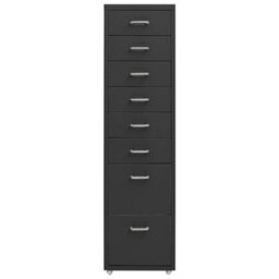 Vidaxl Mobile File Cabinet Anthracite 28X41X109 Cm Metal - thumbnail 2