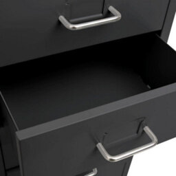 Vidaxl Mobile File Cabinet Anthracite 28X41X109 Cm Metal - thumbnail 6