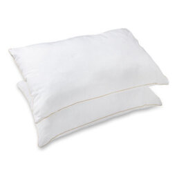 Egyptian Cotton Pillow Pair Soft Luxury Feel Hollowfibre Filling - thumbnail 2