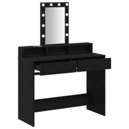 Walplus Dressing Table Black 100 X 41 X 140 Cm Engineered Wood - thumbnail 4