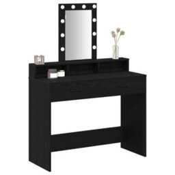 Walplus Dressing Table Black 100 X 41 X 140 Cm Engineered Wood - thumbnail 3