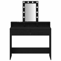 Walplus Dressing Table Black 100 X 41 X 140 Cm Engineered Wood - thumbnail 5