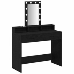 Walplus Dressing Table Black 100 X 41 X 140 Cm Engineered Wood - thumbnail 2