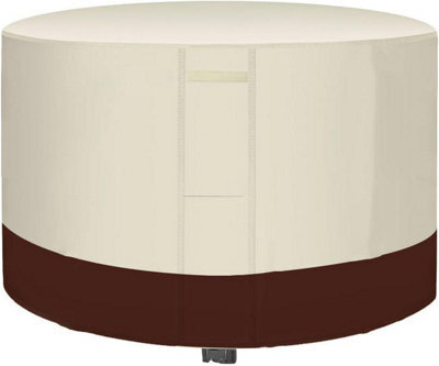Round Patio Table Cover, Thick Cover Suitable For Garden Tables And Chairs (Beige Brown, 180 X 90 Cm) - image 1