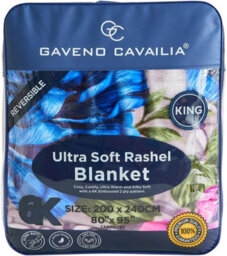 Gc Gaveno Cavailia Floral Weighted Blanket For Adult 200 X 240 Cm 2 Ply Sherpa Fleece Insomnia Stress Fleece Bed Throw Blanket 7Kg - thumbnail 7