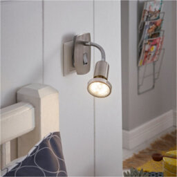 Loops 2 Pack Sleek Modern Satin Nickel And Chrome Led Wall Light For Indoor Space - thumbnail 3